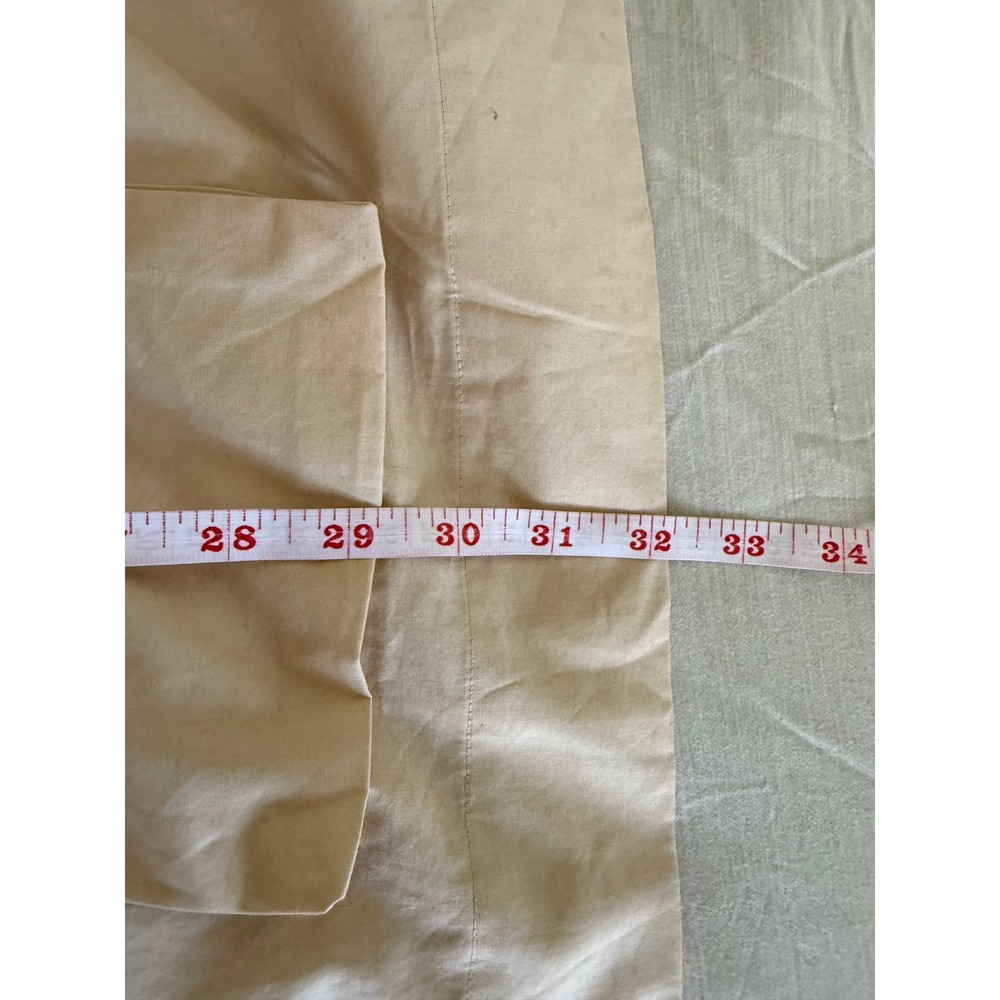 Peace of Cloth L Beige Mixed Media Sweater‎ Tunic Dress Cargo Pockets Cashmere - Picture 10 of 10